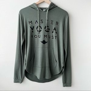 Star Wars Yoda Yoga Open Back Pullover Hoodie